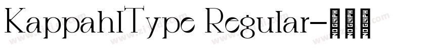 KappahlType Regular字体转换 KappahlType Regular字体转换